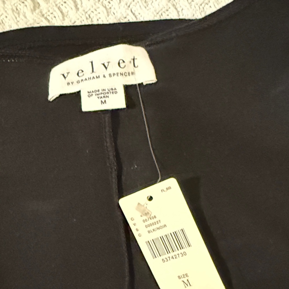 Velvet by Graham & Spencer black long sleeved dress